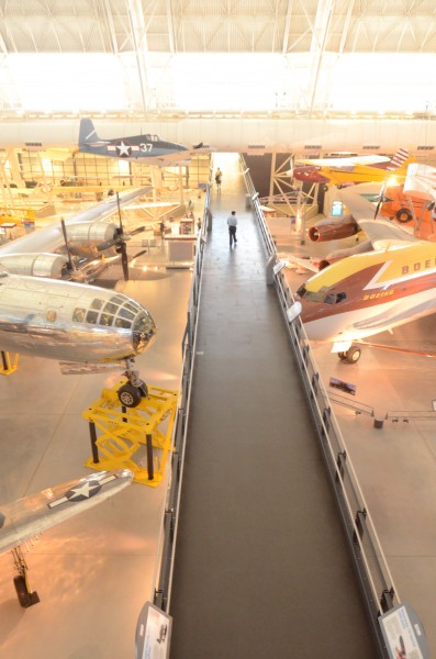 Steven F. Udvar-Hazy Center: South hangar panorama, including gangplank