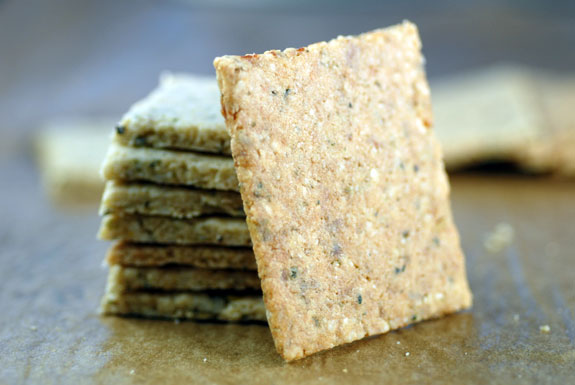 multi "grain" crackers