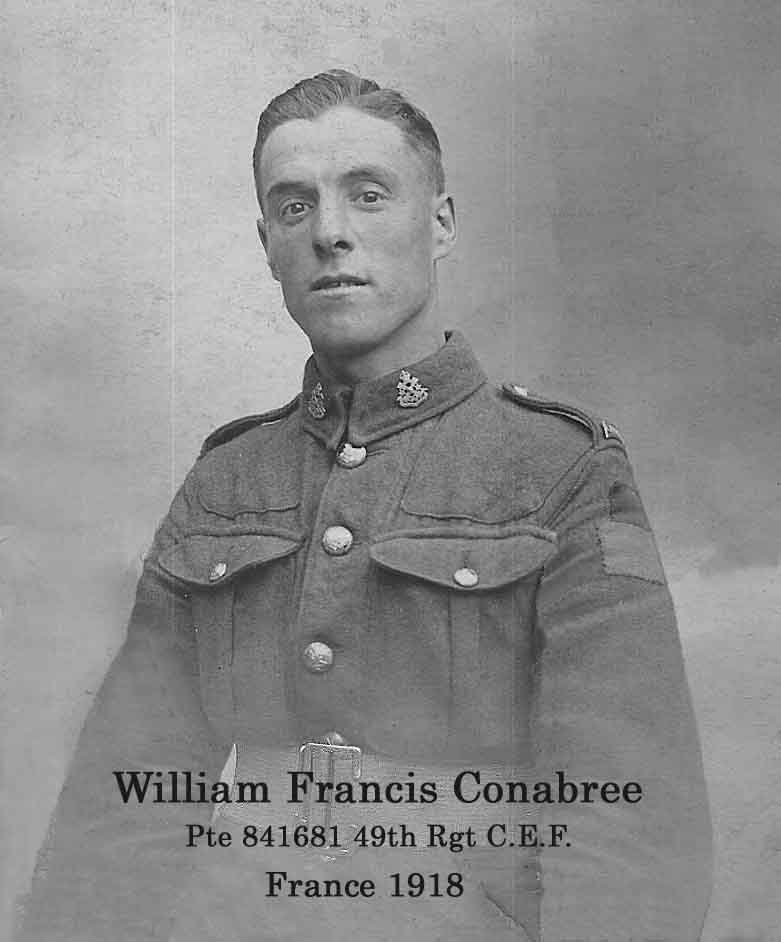 Private William Francis Conabree CEF WW1